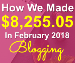 February 2018 online income report from our blogging income. Financial freedom definition!